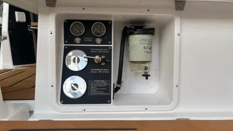 Fuel gauge in cockpit
